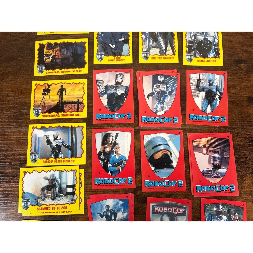 Vintage 1990 RoboCop 2 Trading Card Lot Topps Orion Pictures Sci-Fi Movie Cards - Picture 3 of 5